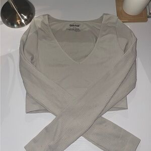 garage v neck long sleeve